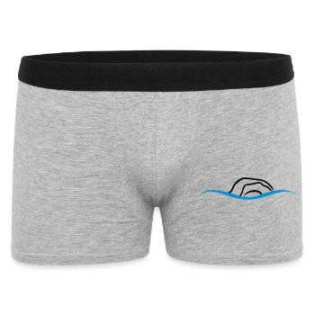 schwimmen - Männer Boxer Shorts - Grau meliert - Vorne