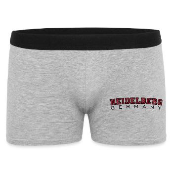 Heidelberg Germany Red/Black - Men's Boxer Shorts - heather grey - Front
