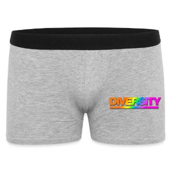 Typo Diversity Rainbow Shadow - Männer Boxer Shorts - Grau meliert - Vorne