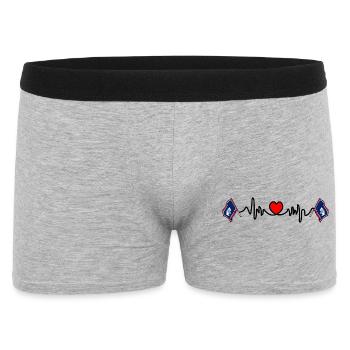 Cardio de fréquence cardiaque pour le Wyoming - Boxer Homme - gris chiné - Devant