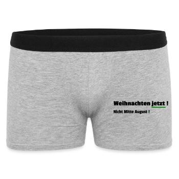 Noël maintenant - Boxer Homme - gris chiné - Devant