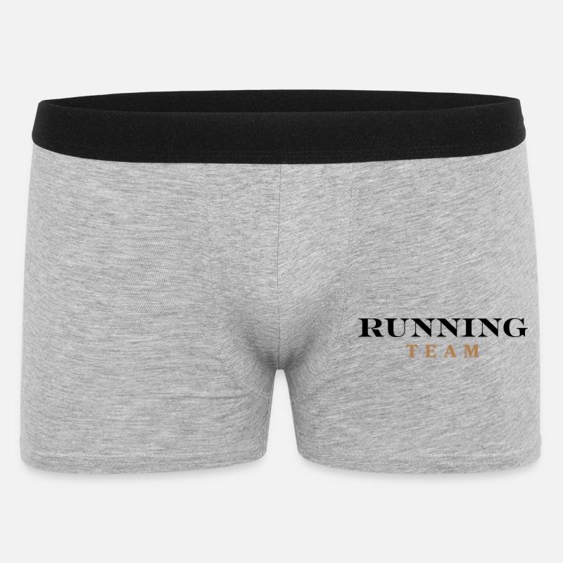 Équipe de course - Boxer Homme - gris chiné