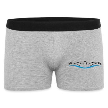 schwimmen - Männer Boxer Shorts - Grau meliert - Vorne