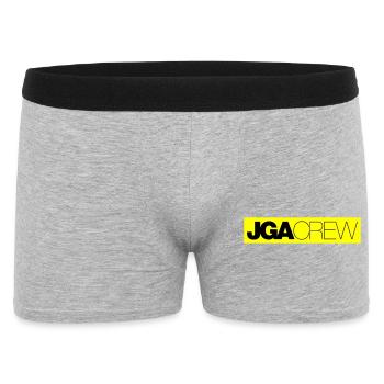 JGA Emblem / Logo - Männer Boxer Shorts - Grau meliert - Vorne