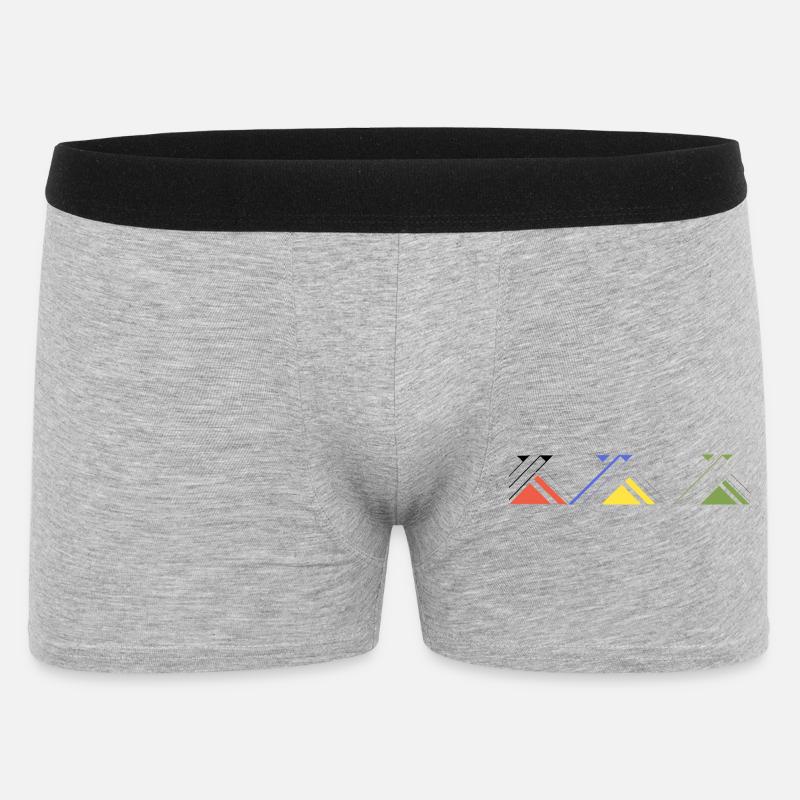 Triade der aufstrebenden Formen - Männer Boxer Shorts - Grau meliert
