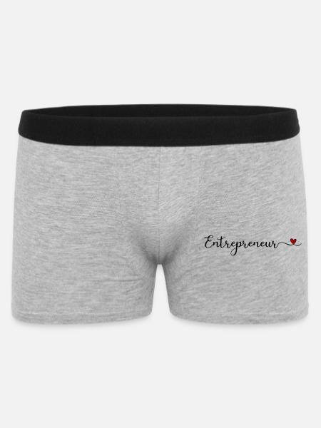entrepreneur - Boxer Homme - gris chiné
