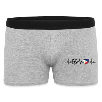 Philippines Football Heartbeat Philippines - Men's Boxer Shorts - heather grey - Front