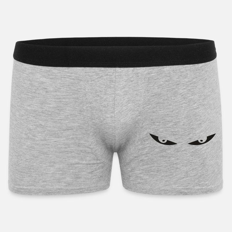 comic eyes augen - Männer Boxer Shorts - Grau meliert