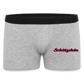 Schätzelein - Männer Boxer Shorts - Grau meliert - Vorne
