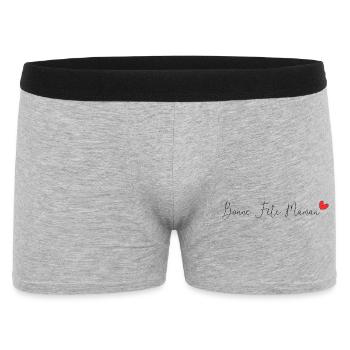 BONNE FÊTE MAMAN,MAMAN,FÊTE DES MÈRES,JE T'AIME - Boxer Homme - gris chiné - Devant