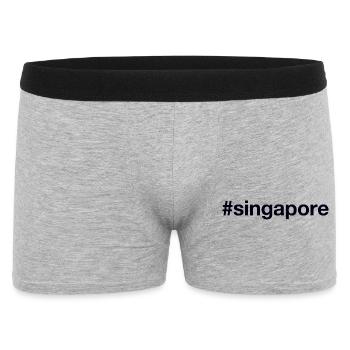 SINGAPORE Hashtag Singapur - Men's Boxer Shorts - heather grey - Front