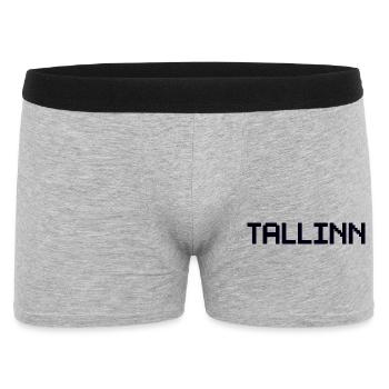 TALLINN Estland - Männer Boxer Shorts - Grau meliert - Vorne