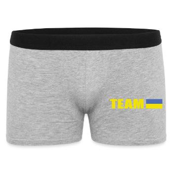 Support Team Ukraine - Men's Boxer Shorts - heather grey - Front