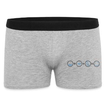 Icons Wasser Wind Windsurfen - Männer Boxer Shorts - Grau meliert - Vorne
