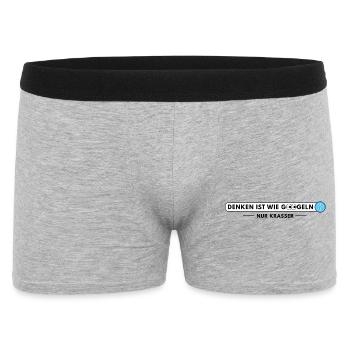 Penser, c’est comme chercher sur Google – mais plus évident - Boxer Homme - gris chiné - Devant
