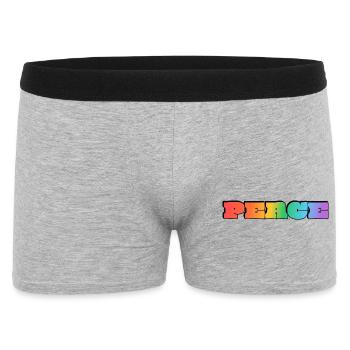 Rainbow Peace  - Men's Boxer Shorts - heather grey - Front