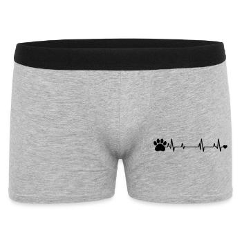 Empreinte de patte - Boxer Homme - gris chiné - Devant
