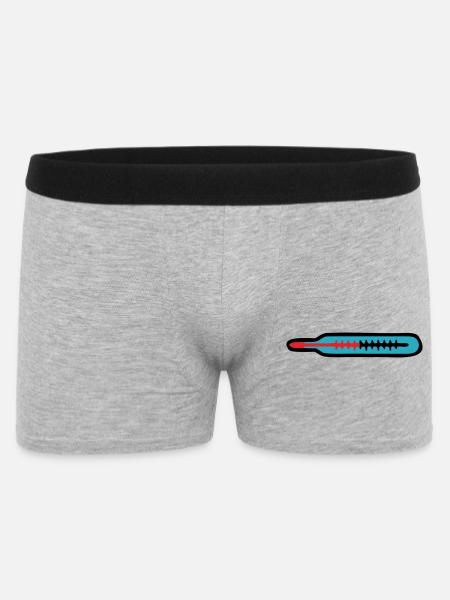 Thermometer Medicine Pediatrician Practice Practice Team - Men's Boxer Shorts - heather grey