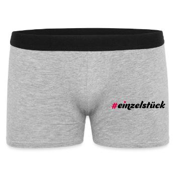 Einzelstück - Männer Boxer Shorts - Grau meliert - Vorne