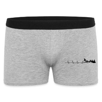 Heartbeat Snowboard - Boxer Homme - gris chiné - Devant