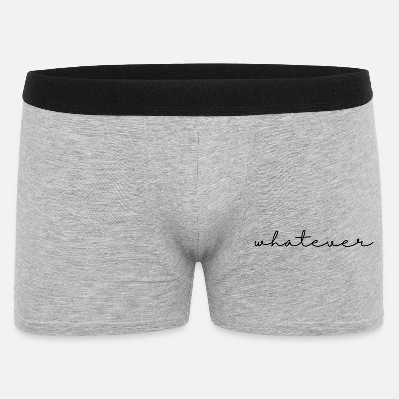 Quoi qu’il en soit, simple, cool et sûr de lui - Boxer Homme - gris chiné