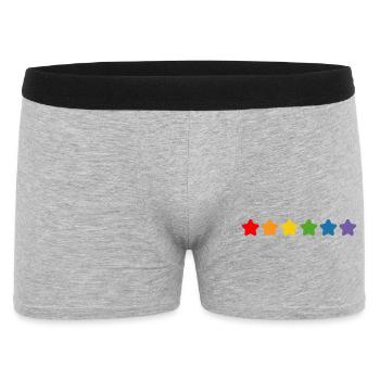 Rainbow Starlet LGBT lgbtqi queer - Men's Boxer Shorts - heather grey - Front
