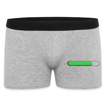 Average gauge Green (three quarters) - Men's Boxer Shorts - heather grey - Front