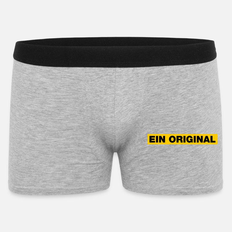 Ein Original - Männer Boxer Shorts - Grau meliert