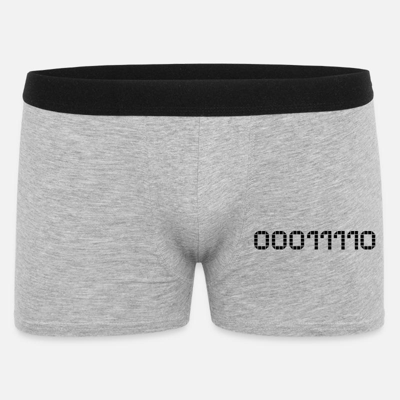 Binary notation - 30 - Men's Boxer Shorts - heather grey