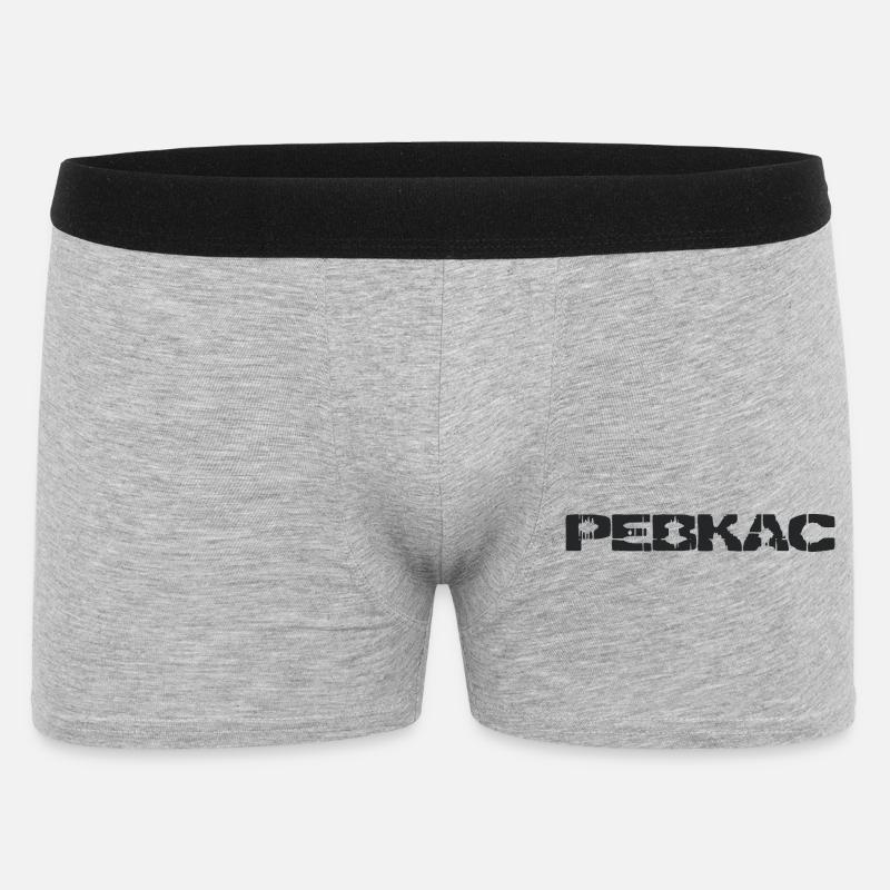PEBKAC - Problème existe entre le clavier et la chaise - Boxer Homme - gris chiné