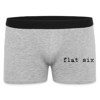 Flat six - Men's Boxer Shorts - heather grey - Front