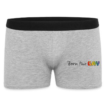 Rainbow né ce gay - Boxer Homme - gris chiné - Devant