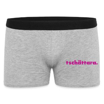 Tschättara. - Men's Boxer Shorts - heather grey - Front