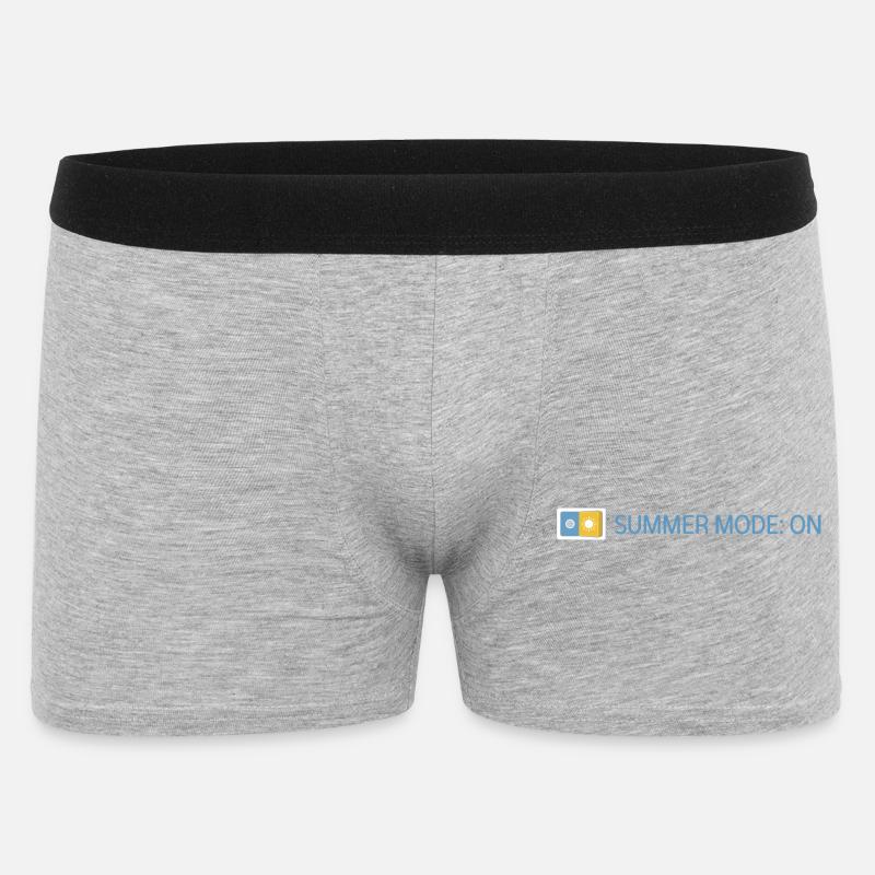 Summer Mode: On - Sommer 2026 Geschenkidee - Männer Boxer Shorts - Grau meliert