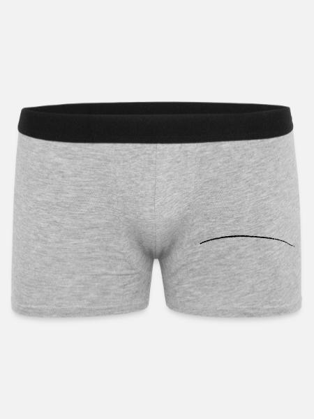 coup de pinceau rayé ligne - Boxer Homme - gris chiné