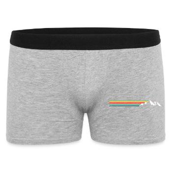 Mountain Ridge Rainbow Stripes - Men's Boxer Shorts - heather grey - Front