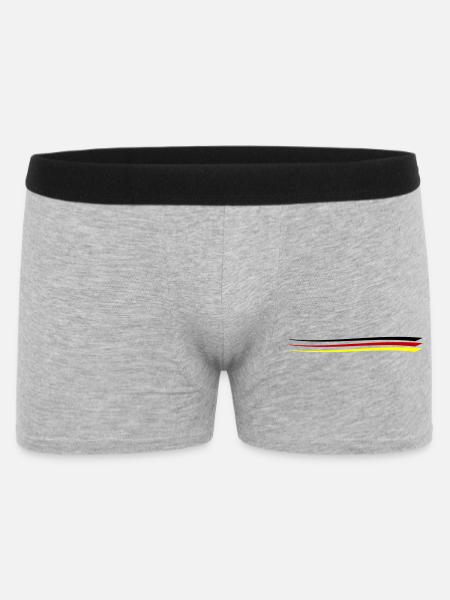 Germany Team Line Flag - Men's Boxer Shorts - heather grey