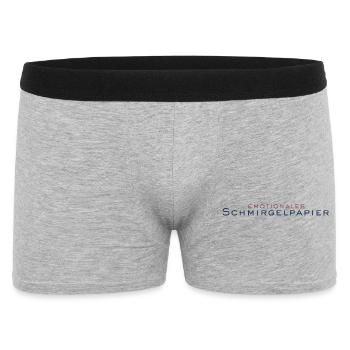 Emotionales Schmirgelpapier - Männer Boxer Shorts - Grau meliert - Vorne