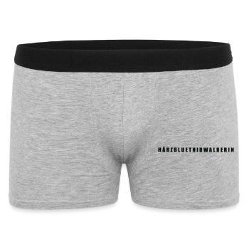 Härzbluetnidwalderin Kanton Nidwalden - Männer Boxer Shorts - Grau meliert - Vorne