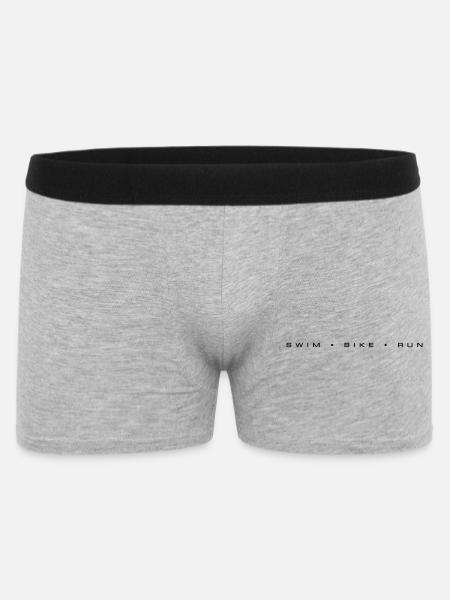 Triathlon Swimming Cycling Running - Men's Boxer Shorts - heather grey