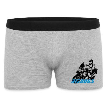 BIKER1200 - Männer Boxer Shorts - Grau meliert - Vorne