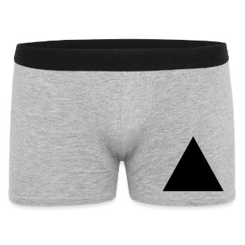 forme de triangle de hippie - Boxer Homme - gris chiné - Devant