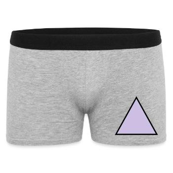 forme de triangle hippie triangle - Boxer Homme - gris chiné - Devant