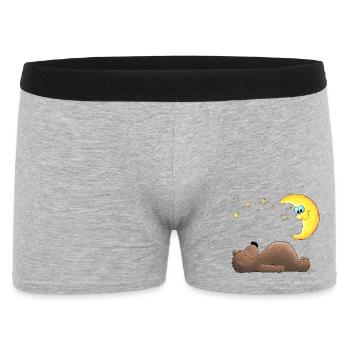 ours en peluche - Boxer Homme - gris chiné - Devant