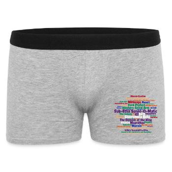 Nuage de mots de science-fiction avec 42 - Boxer Homme - gris chiné - Devant