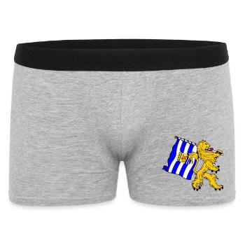 Lion with flag Zeeland Zeeland province flag - Men's Boxer Shorts - heather grey - Front