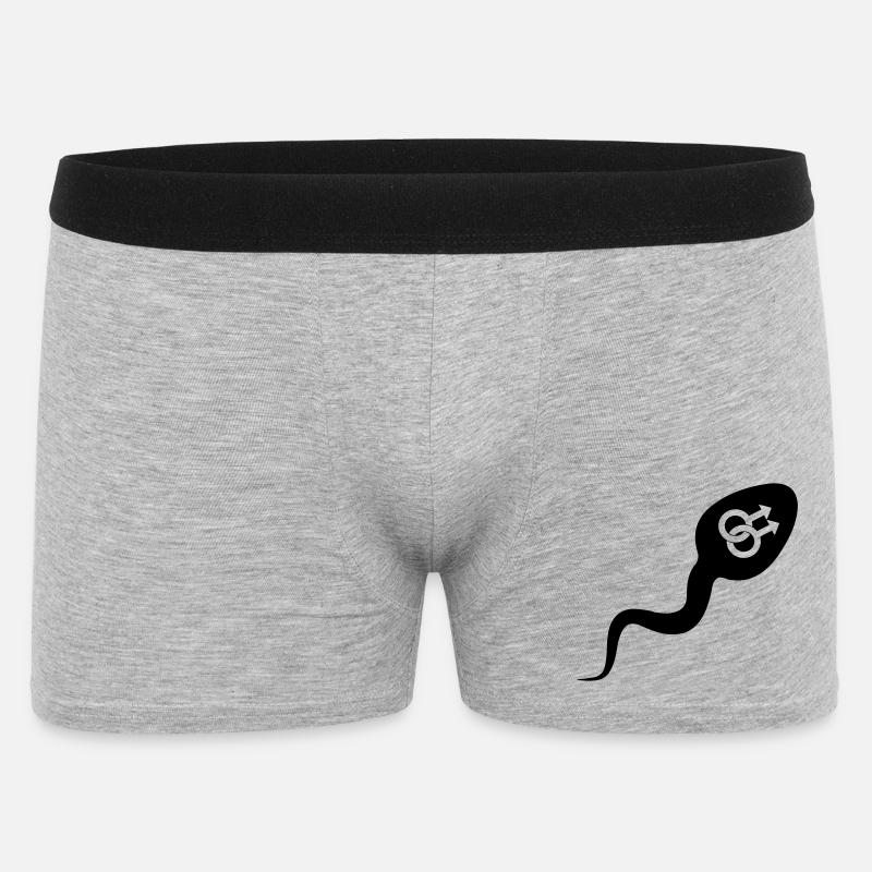 Sperma Sperma homosexuell - Männer Boxer Shorts - Grau meliert