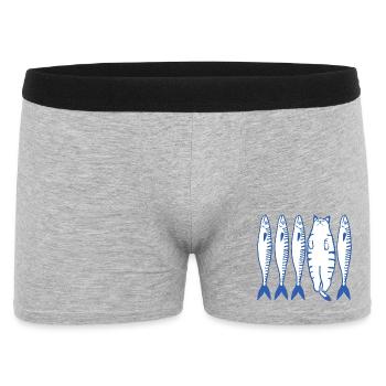 White Cat & Company - Men's Boxer Shorts - heather grey - Front