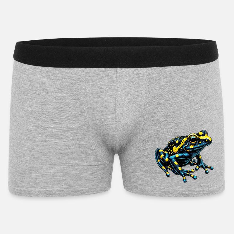 Frosch - Männer Boxer Shorts - Grau meliert