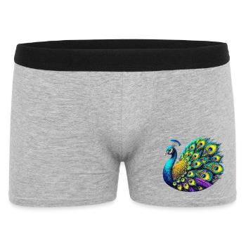 Paon - Boxer Homme - gris chiné - Devant